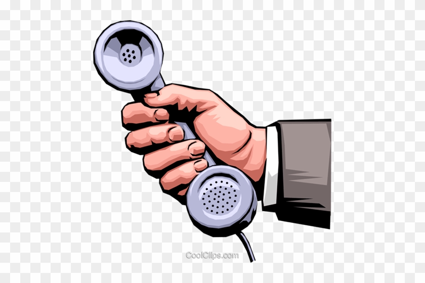 Hand Holding Phone - Clip Art #1093871
