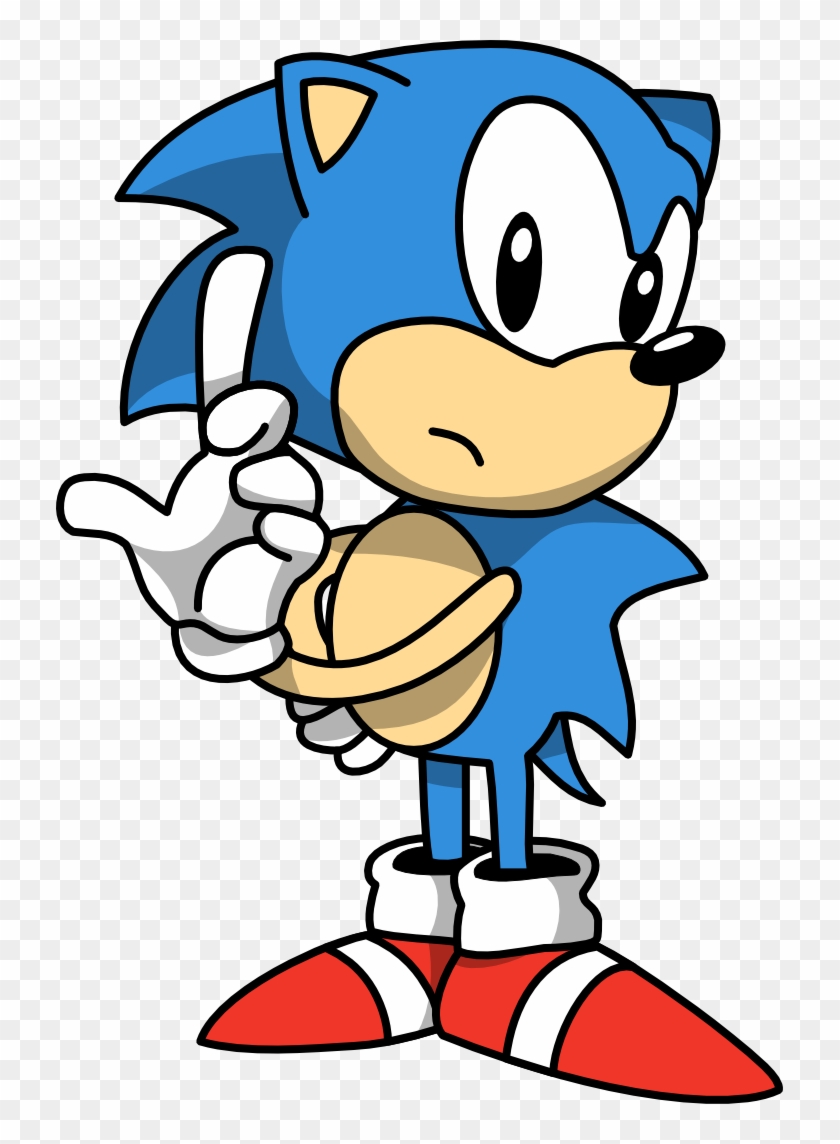 Classic Sonic Pose By Mighty355 - Sonic The Hedgehog #1093876
