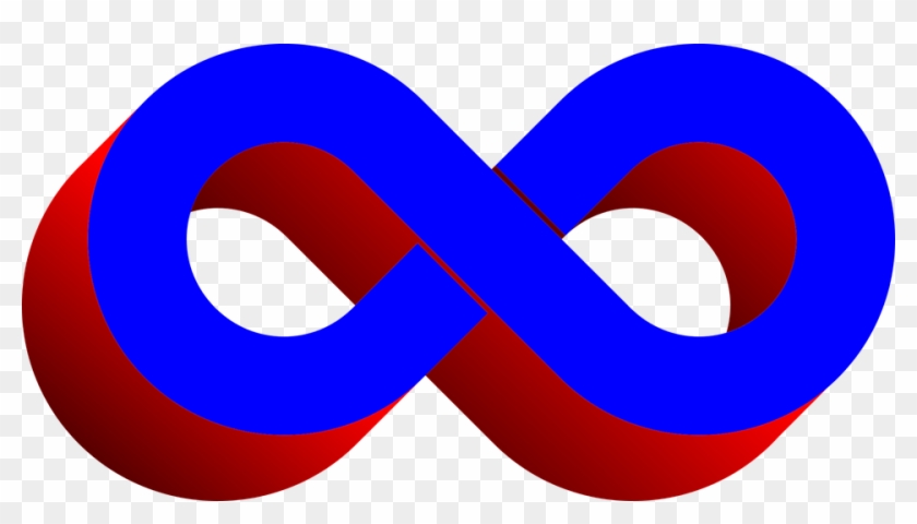 Blue Clip Art Infinity Symbol Red - Red And Blue Infinity #1093888