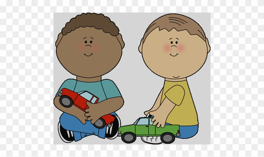 Kids Clip Art Children Sharing Toys Clipart - Kind Hands Social Story #1093905