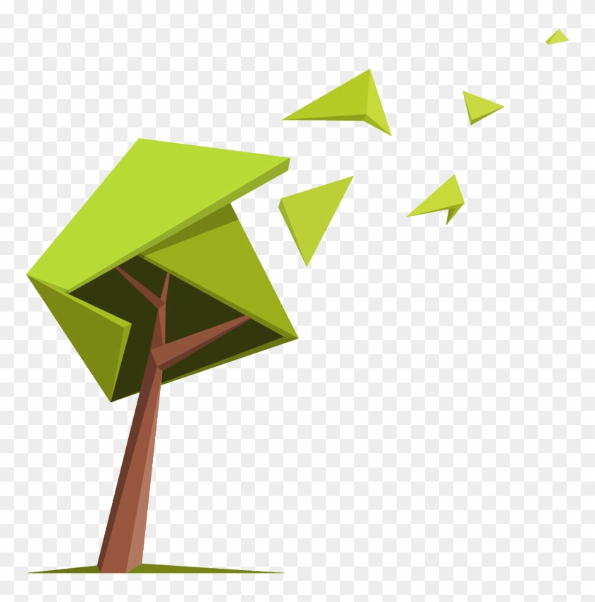 Low Poly Stock Illustration Illustration - Tree Graphic Low Poly #1094101
