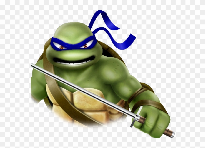 Leonardo Ninja Turtle Face For Kids - Teenage Mutant Ninja Turtles Png #1094104