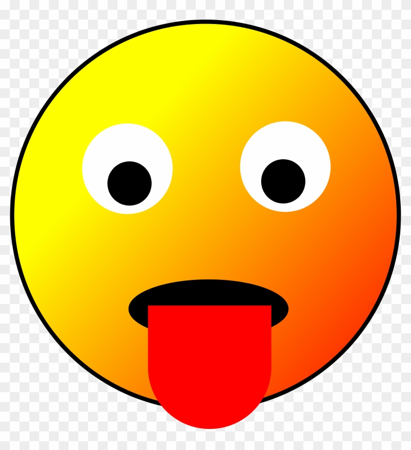 Smiley Face With Tongue Clipart - Lidah Clip Art #1094215