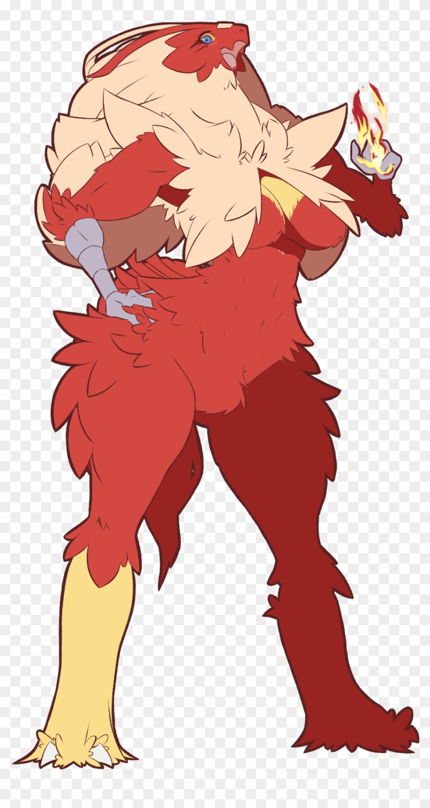 Pokémon Red And Blue Red Fictional Character Chicken - Female Blaziken #1094227
