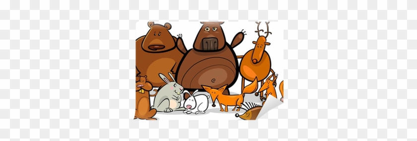 Wild Forest Animals Group Cartoon Illustration Wall - Forest Animals Coloring Book - Free Transparent PNG Clipart Images Download Wild Forest Animals Group Cartoon Illustration Wall - Forest Animals Coloring Book - Free Transparent PNG Clipart Images Download