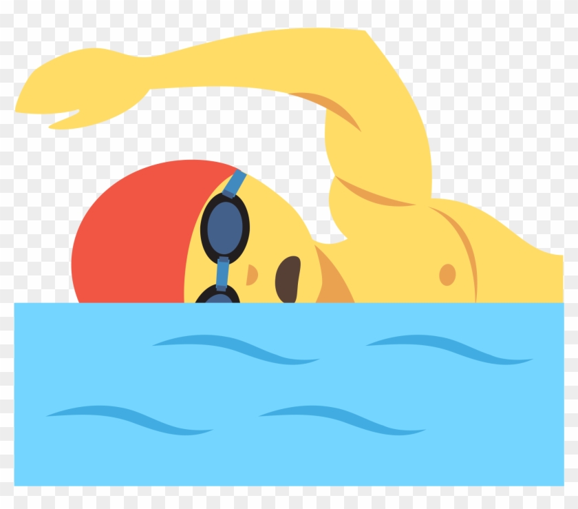 Cartoon Swimmers 1, Buy Clip Art - Swimming Emoticon #1094287