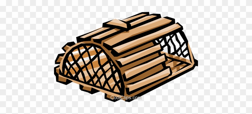 Lobster Trap Royalty Free Vector Clip Art Illustration - Lobster Trap Clip Art #1094584