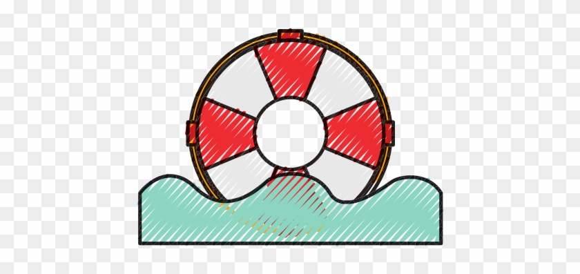 Float Lifeguard Isolated Icon - Vector Graphics #1094674