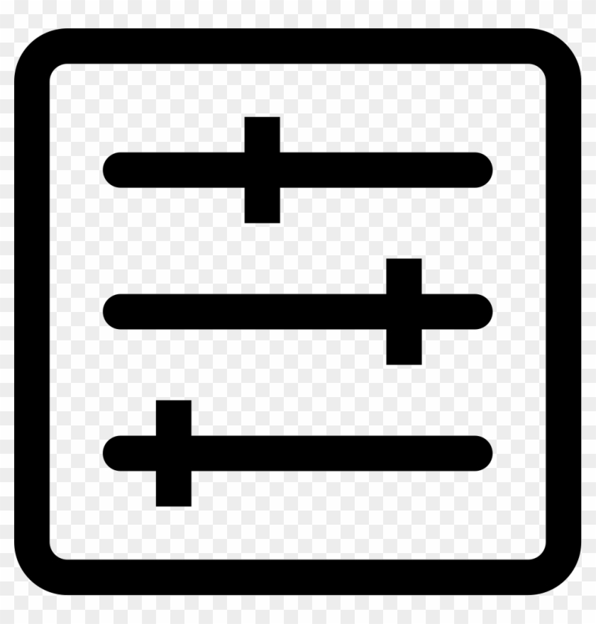 Equalizer Square Tool Symbol Comments - Icon #1094676