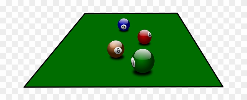 Ball, Billiard, Numbers, Red, Green - Kulecnik Png #1094687