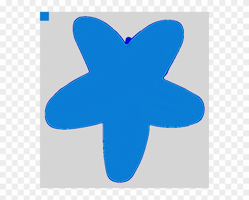 Blue Starfish Drawing Cute Blue Starfish Clipart - Clip Art #1094776