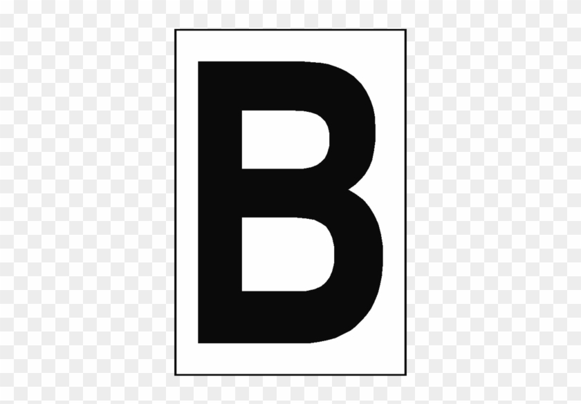 Letter B White Sign - Sign #1094856