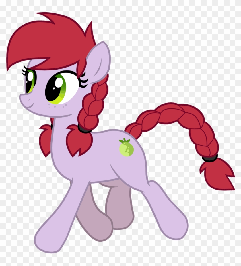 Wingedwolf94, Braid, Earth Pony, Female, Happy, Mare, - Pony Trot Cycle Gif #1094882