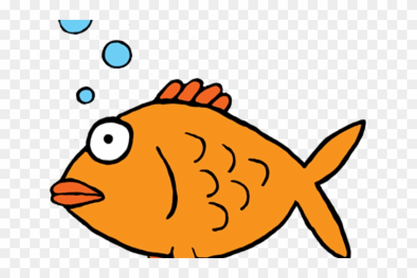 Dead Cartoon Fish - Goldfish Clip Art #1095021