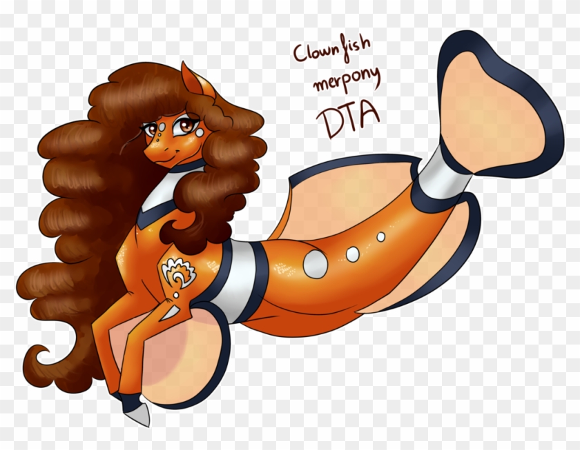 Dta Clownfish Merpony By Ddm Adopts - Cartoon #1095159