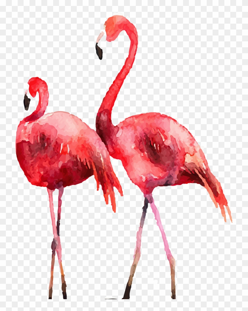 Flamingo Poster Printmaking Illustration - Flamingo Illustration #1095177