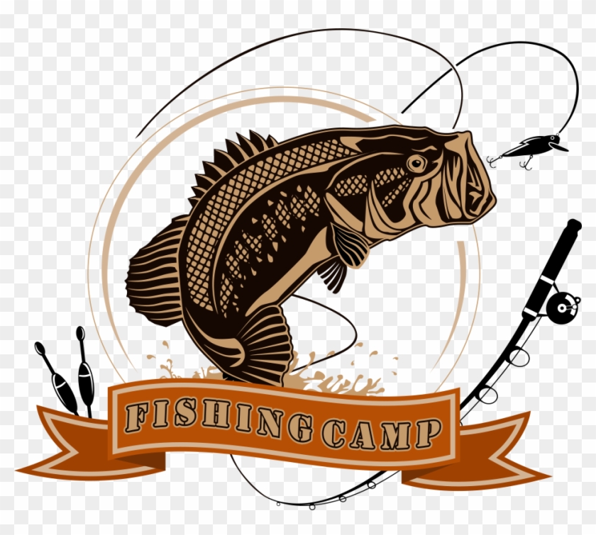 Logo Fishing Angling Illustration - Fishing Club Logo Png #1095333