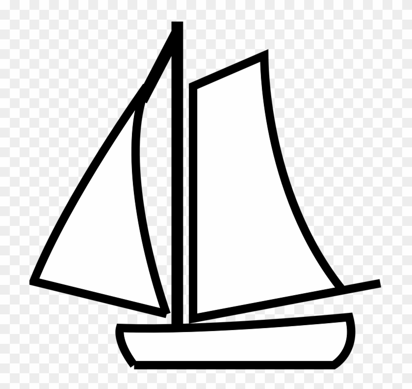 Sailboat Vector Clipart, Sailing, Boat, Yacht Silhouettes, - Boat Clip Art #1095395