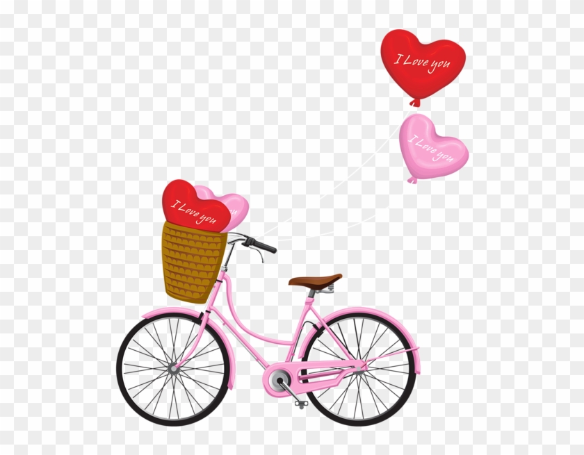 Valentine's Day Bicycle Png Clipart Image - Valentine Day Png For Picsart #1095473