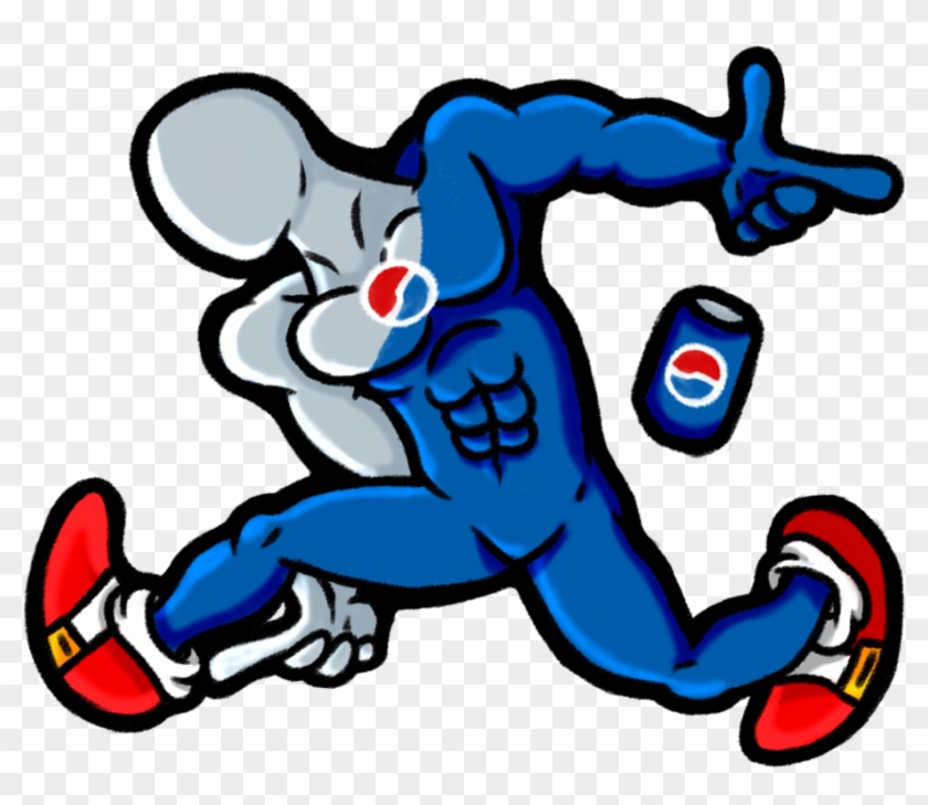 Pepsiman Drawing Clip Art - Pepsi Man Transparent #1095561