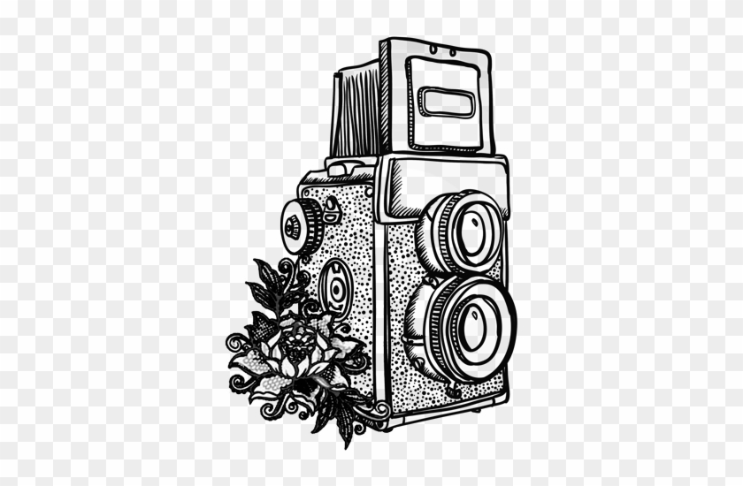Camera&lace - Vintage Camera Vector Art #1095582
