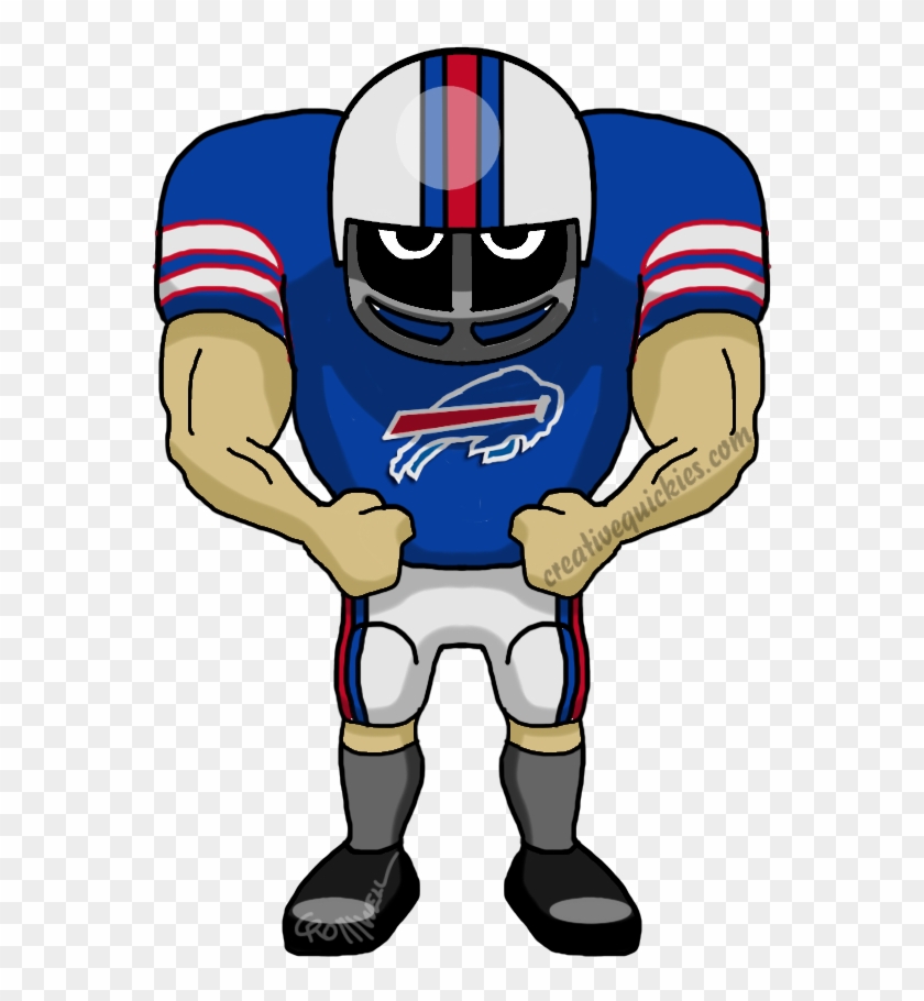 Buffalo New York Bills - Dallas Cowboy Football Player Clipart #1095588