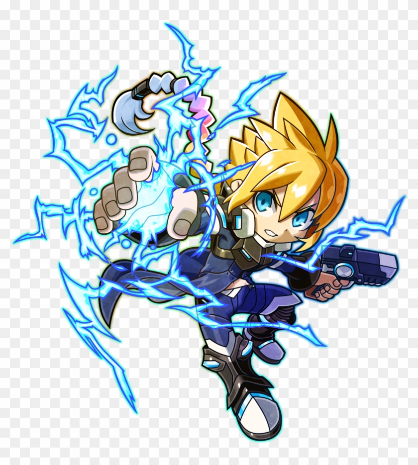 Mighty Gunvolt Burst Gunvolt Art - Mighty Gunvolt Burst Gunvolt #1095614