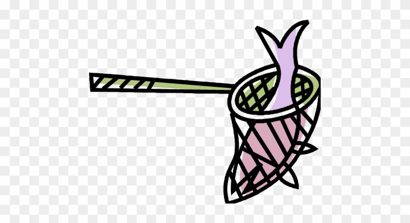 Fishing Net Clipart Cartoon - Fish Is In The Net - Free