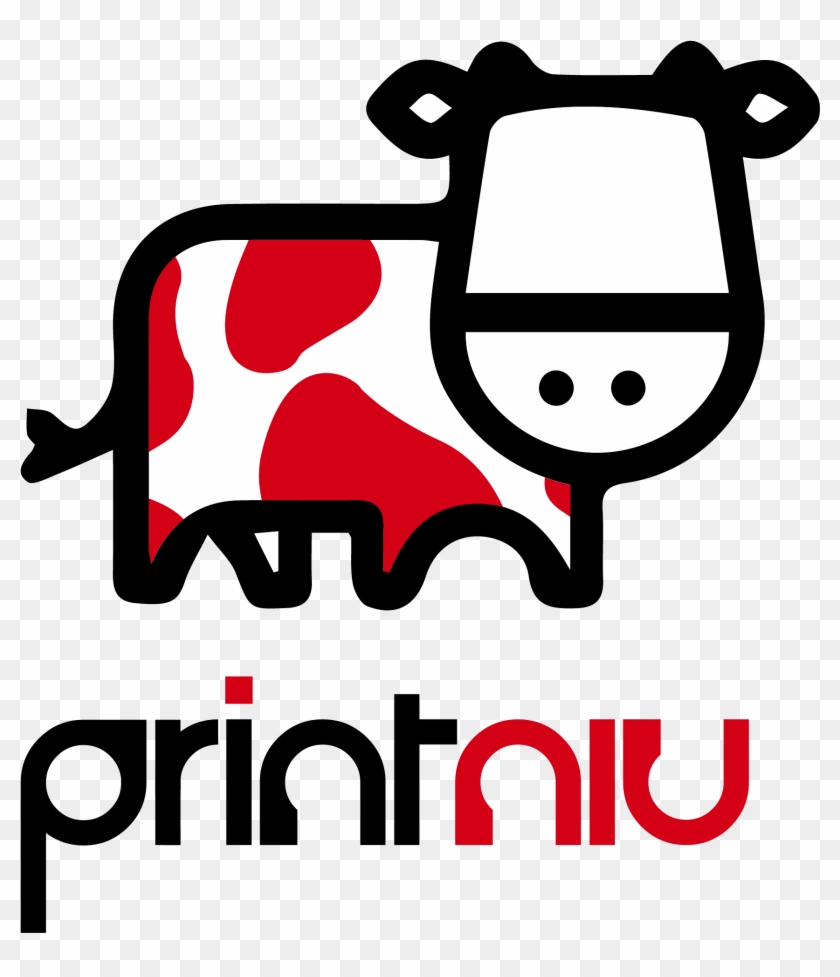 Print Niu - Cute Cow Logo #1095927