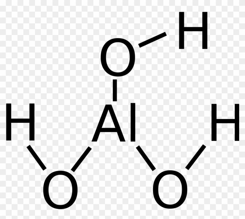 File - Aluminium Hydroxide - Svg - Lewis Structure Of Al Oh 3 #1095934