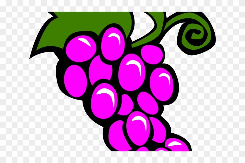 Grapes Clipart Small Fruit - Grapes Drawing #1095949
