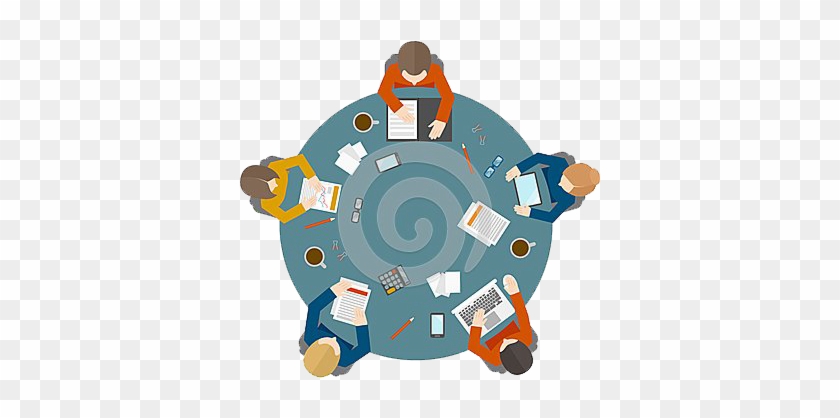 Table Shapes - Round Table Meeting Png #1095990