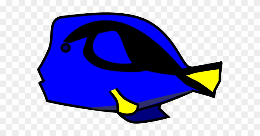 Blue Tang 2 Clip Art At Clker - Blue Tang Clip Art #1096011