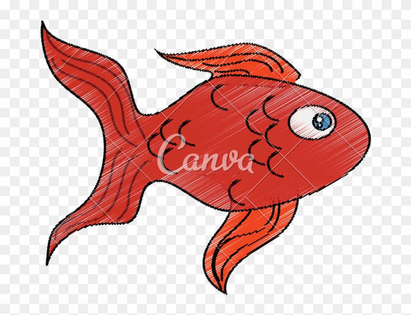 Fish Cartoon Icon - Coral Reef Fish #1096046