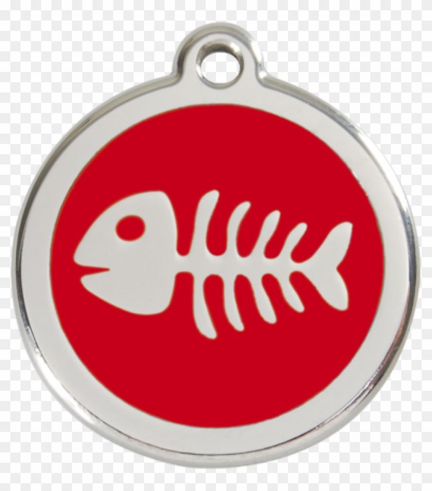 More Views - Red Dingo Cat Id Tag Stainless Steel #1096051