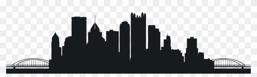 Pittsburgh Skyline Silhouette Vector #1096187