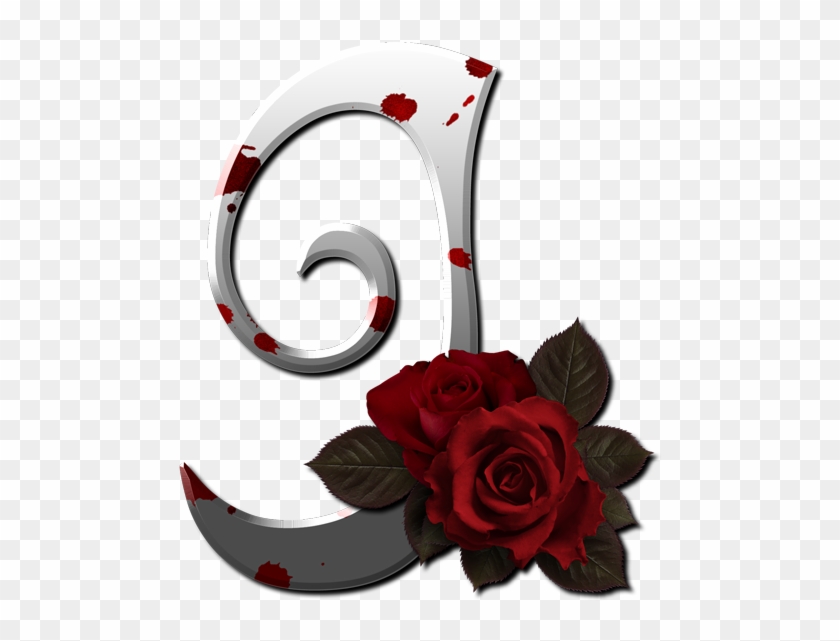 Alphabet Letters, Red Roses, Vii, Initials, Clip Art, - Rose For J Alphabets #1096237