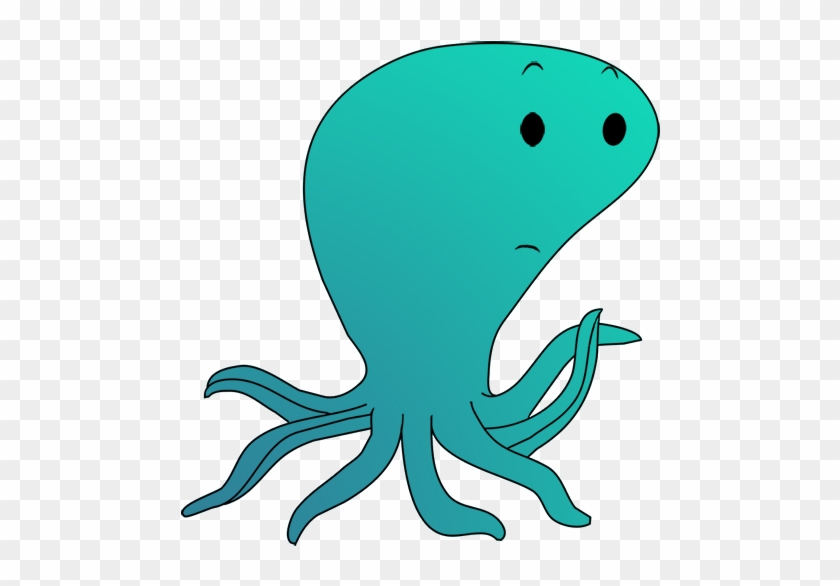 Octopus Clipart Cool Cartoon - Marine Invertebrates #1096283