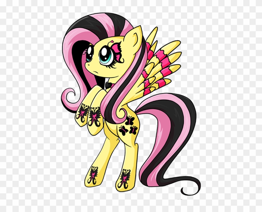 Gothic Ponymania Fluttershy By Littlemissantisocial - Ponymania! #1096306