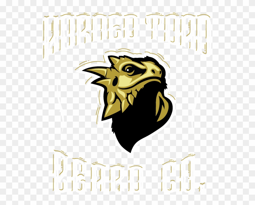 Horned Toad Beard Co - Vinyl Sticker Decal Dragon Head Right Atv Car Garage #1096433