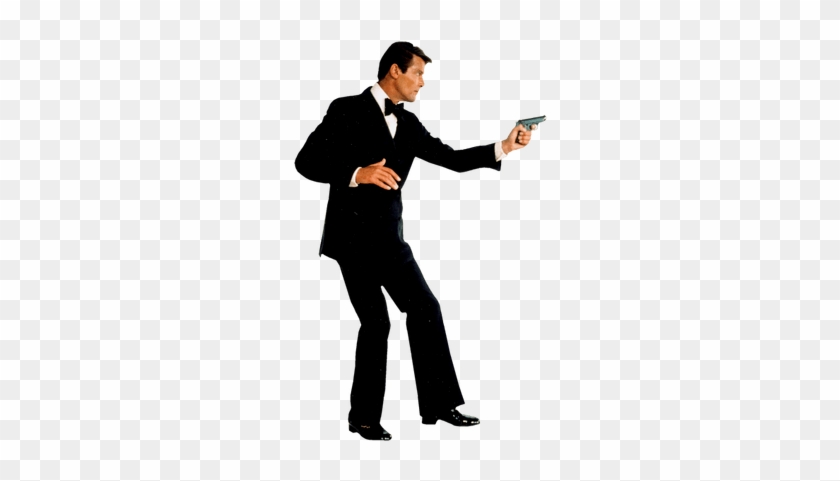 Roger Moore James Bond Transparent Png - James Bond Clipart #1096596