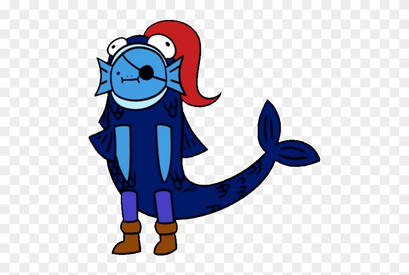 Pin Fish Clipart No Background - Undyne Sexy Fish Gif #1096612
