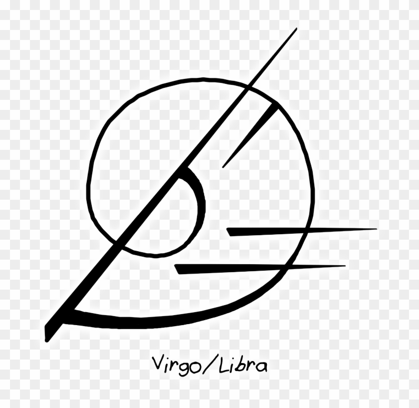 Do You Think You Could Make A Virgo/libra Cusp Sigil - Line Art #1096636