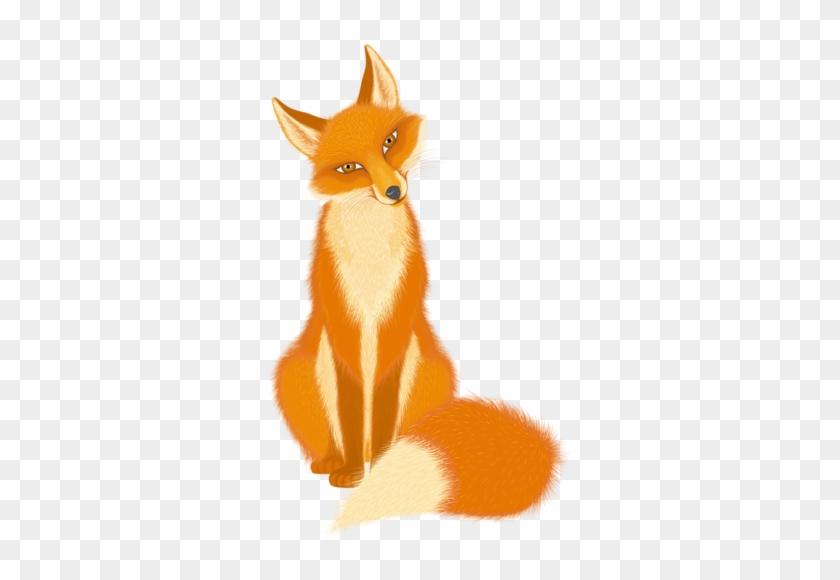 Red Fox Clipart Woodland Creatures - Painting Of A Fox Transparent #1096747