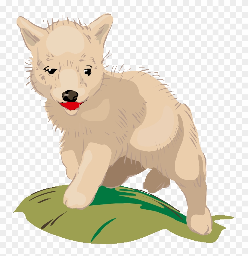 Coyote Clipart Baby - Coyote Pup Clip Art #1096776