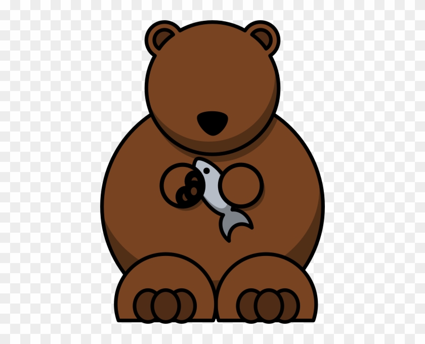 Brown Eyes Clipart Cartoon Bear - Bear Clipart Brown #1096810