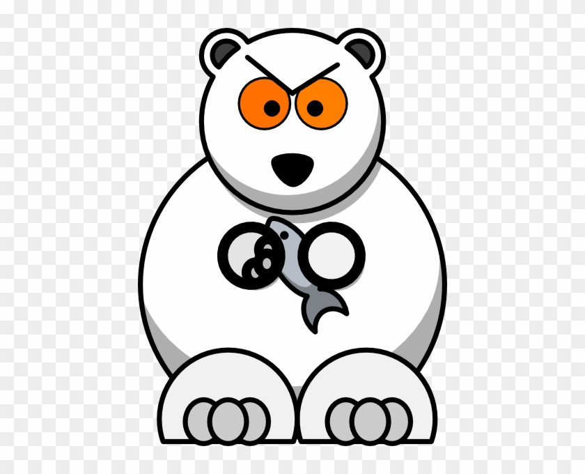 Polar Bear Clip Art - Cartoon Polar Bear #1096814