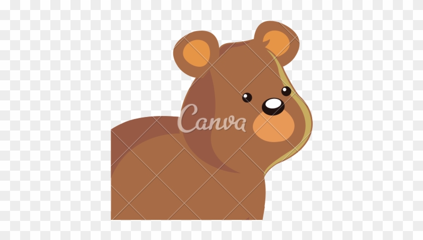 Picture Of A Cartoon Bear - Cartoon #1096822