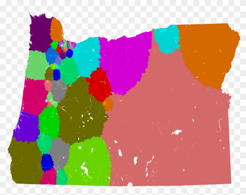 Oregon House Of Representatives Congressional District - Blank Map Of Oregon #1096982