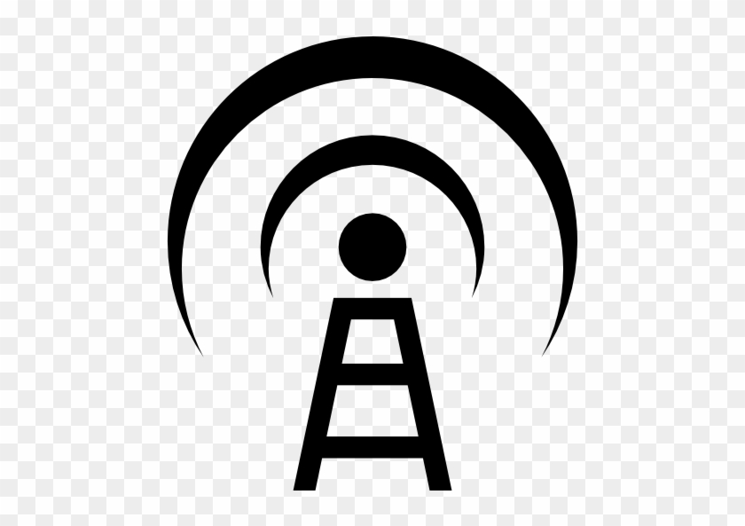 Broadcast Communications Tower Free Icon - Telecomunicaciones Icono #1097095